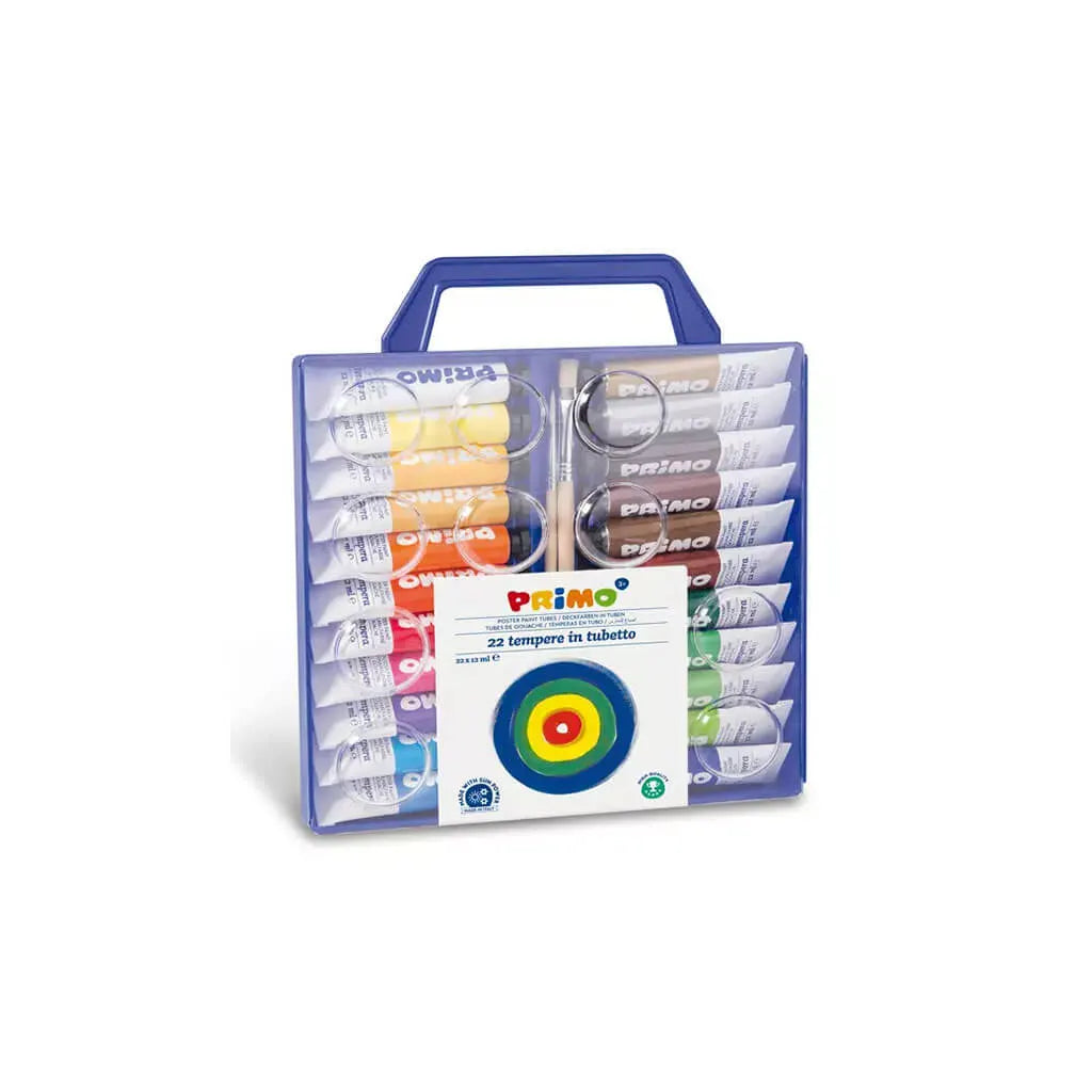Fine Tempera Paint Tube Carry Case, 22-Colour Carry Set