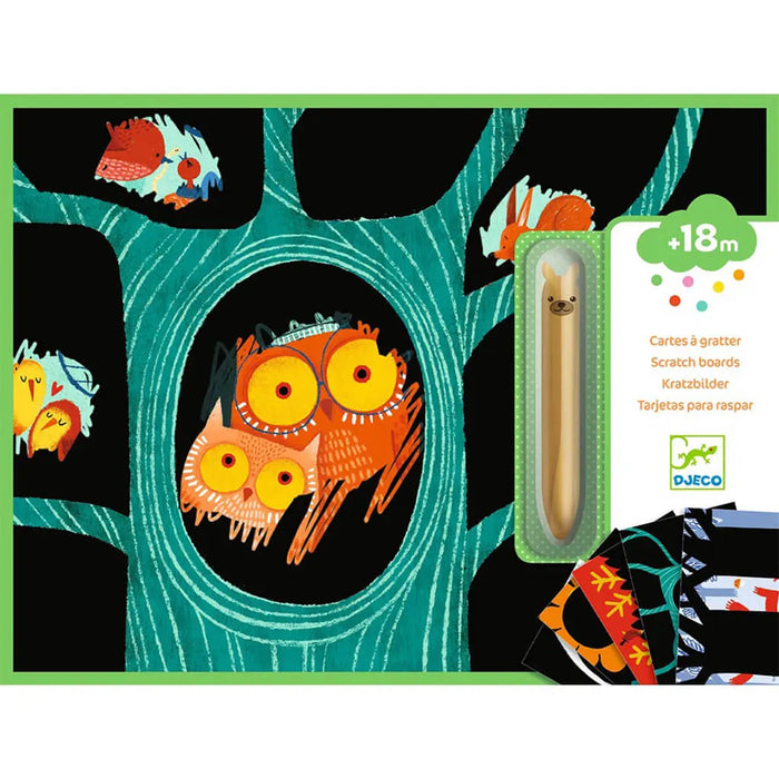 Scratch Card Learning Kits, Animals Scratch Card Kit