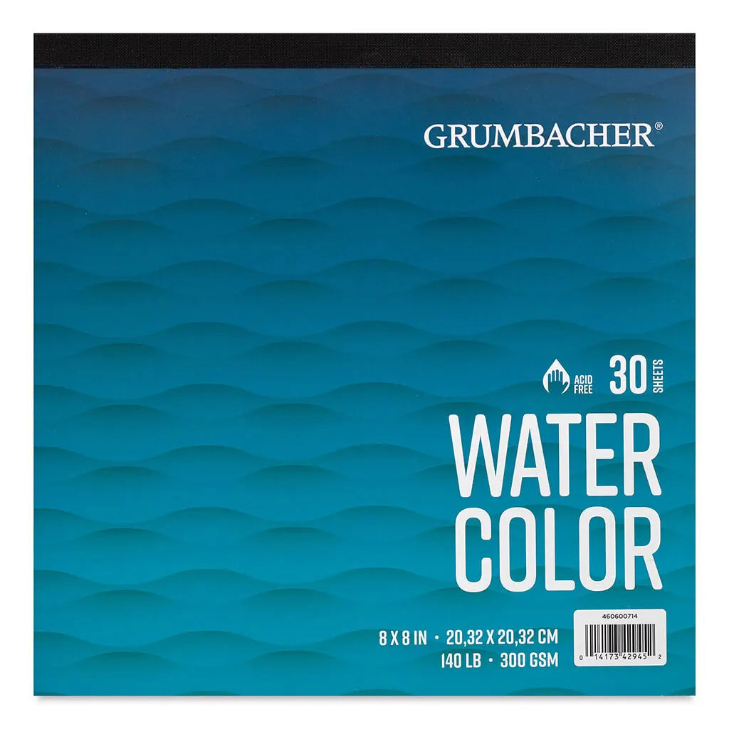 Watercolor Pads,8" x 8" Fold-Over - 30 Shts./Pad 140CP