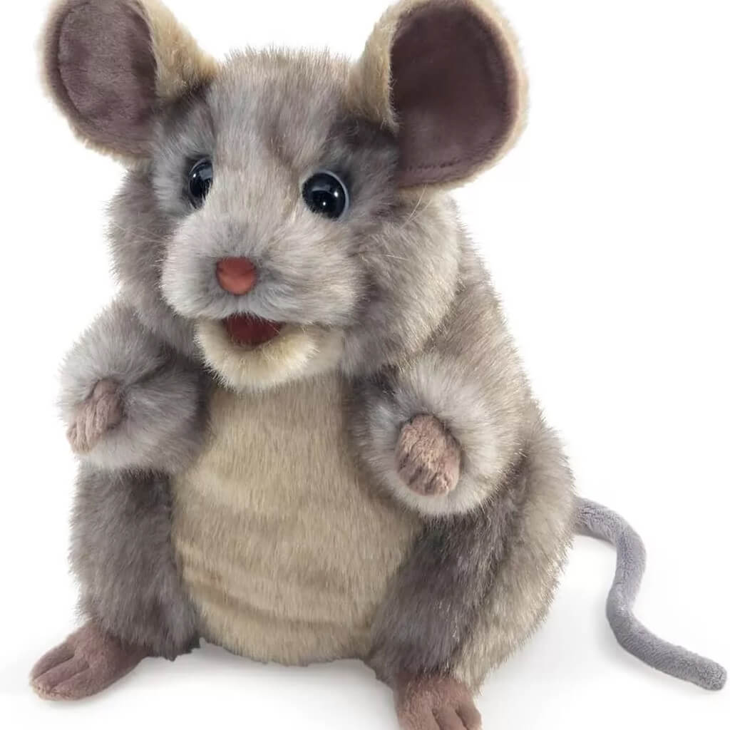 Gray Mouse Hand Puppet