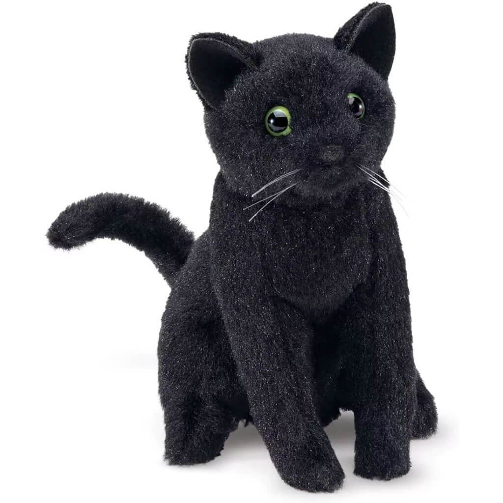 Mini Black Cat Finger Puppet