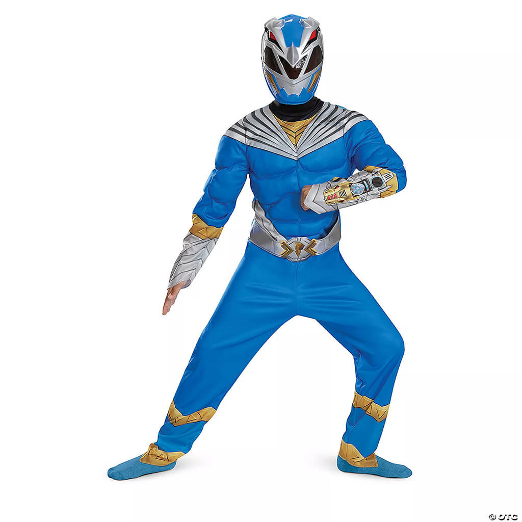 Blue Ranger Cosmic Fury Classic Muscle Costume, Large 10 to 12