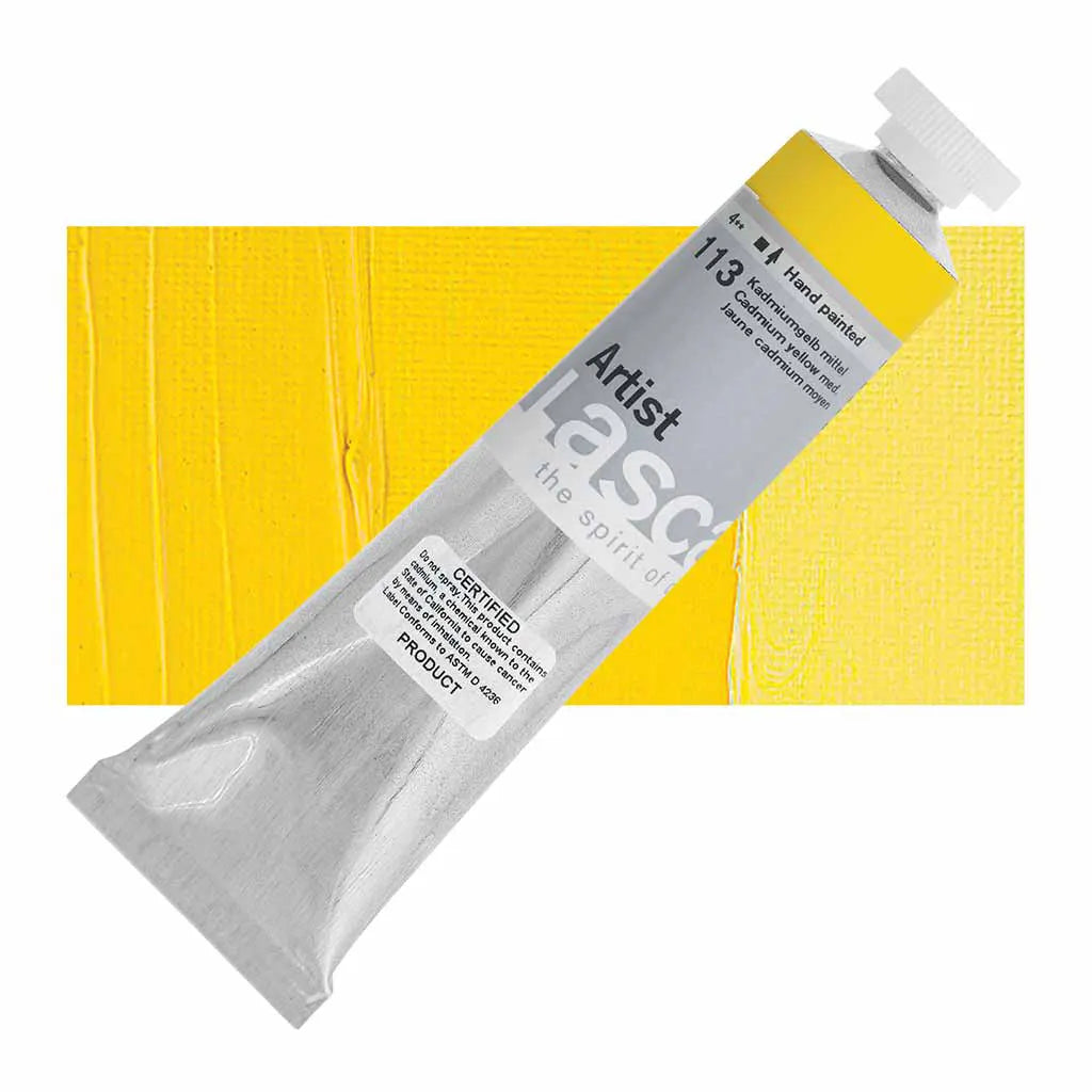 Lascaux Artist Acrylics 45ml Tubes Cadmium Yellow Medium S4