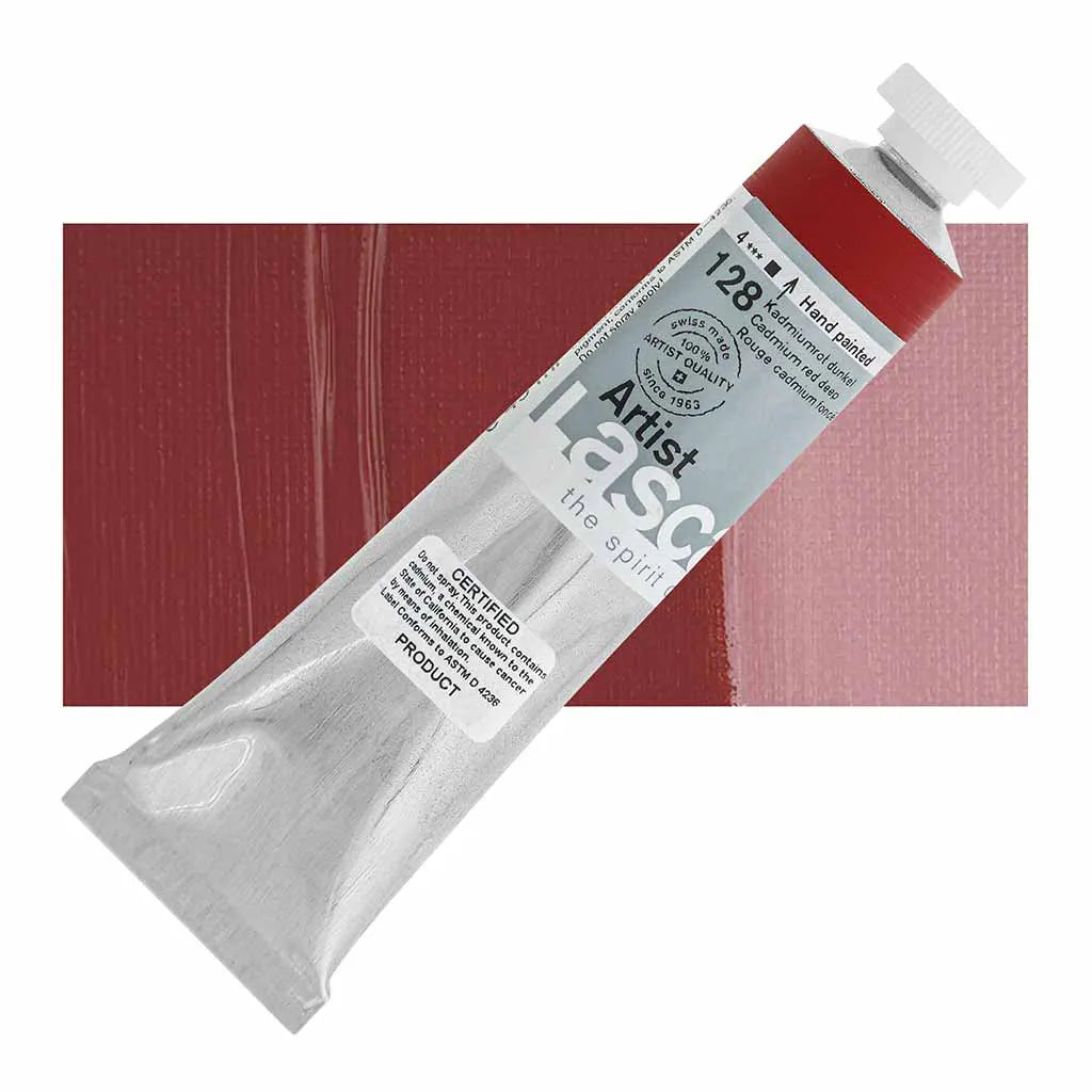 Lascaux Artist Acrylics 45ml Tubes Cadmium Red Deep S4
