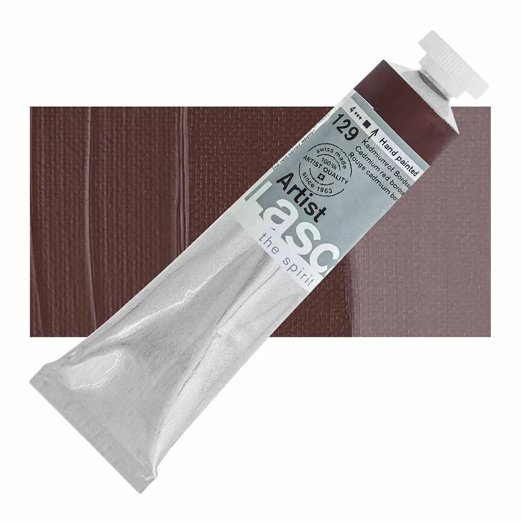 Lascaux Artist Acrylics 45ml Tubes Cadmium Red Bordeaux S4
