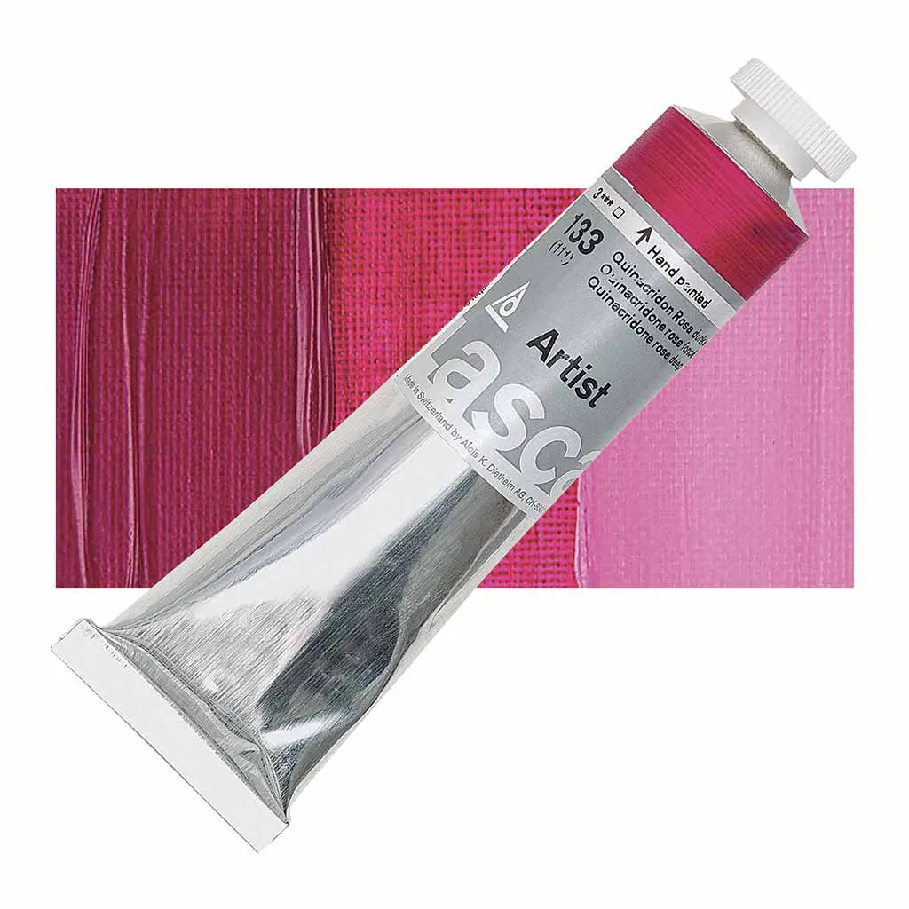 Lascaux Artist Acrylics 45ml Tubes Quinacridone Rose Deep S3