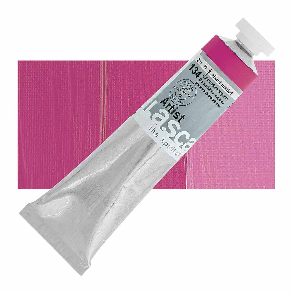Lascaux Artist Acrylics 45ml Tubes Quinacridone Magenta S3