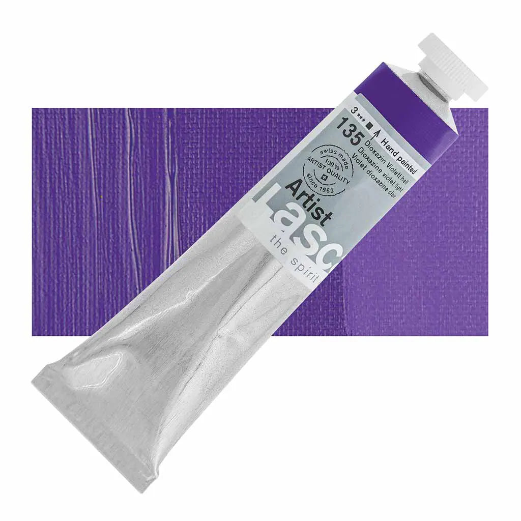 Lascaux Artist Acrylics 45ml Tubes Dioxazine Violet Light S3
