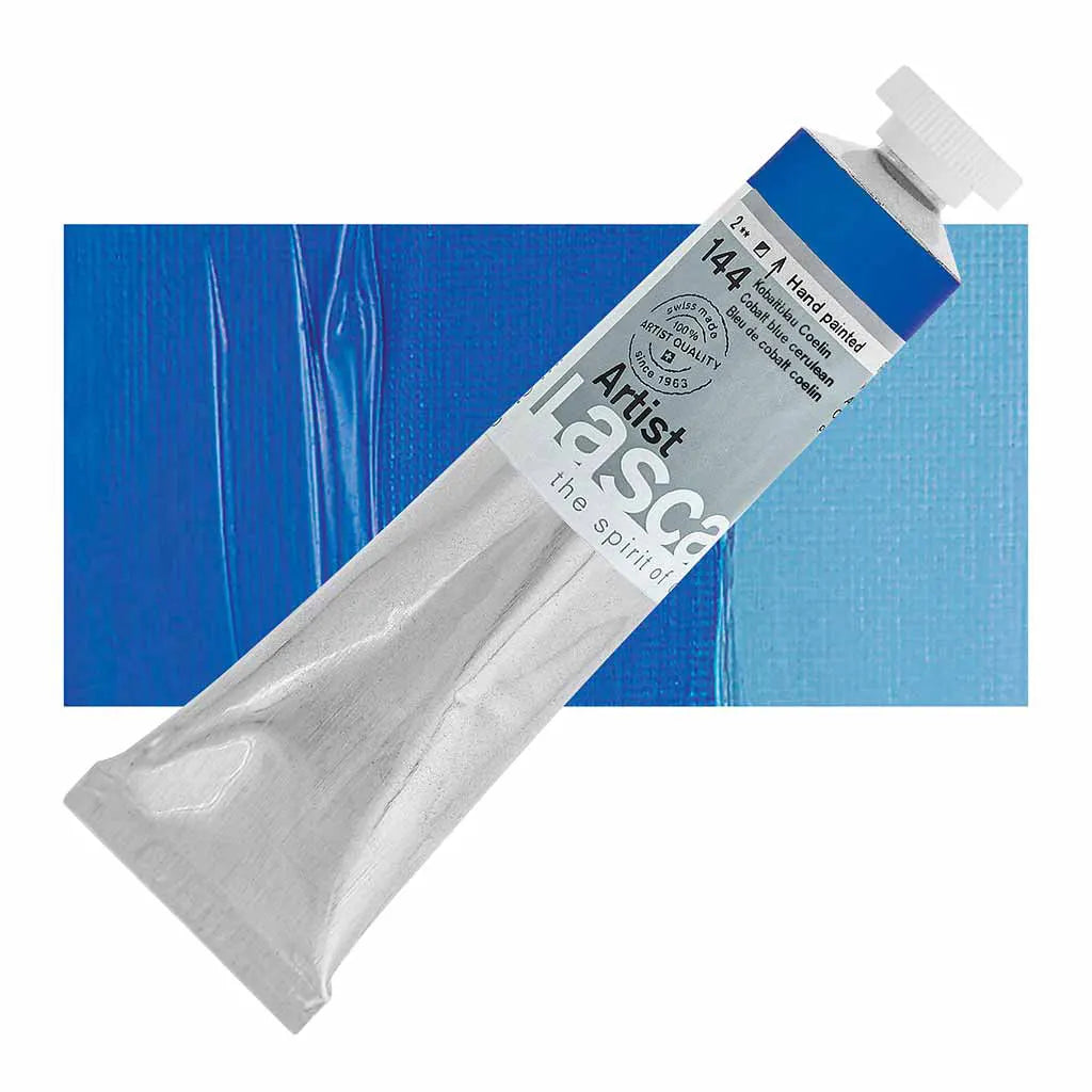Lascaux Artist Acrylics 45ml Tubes Cobalt Blue Cerulean S3