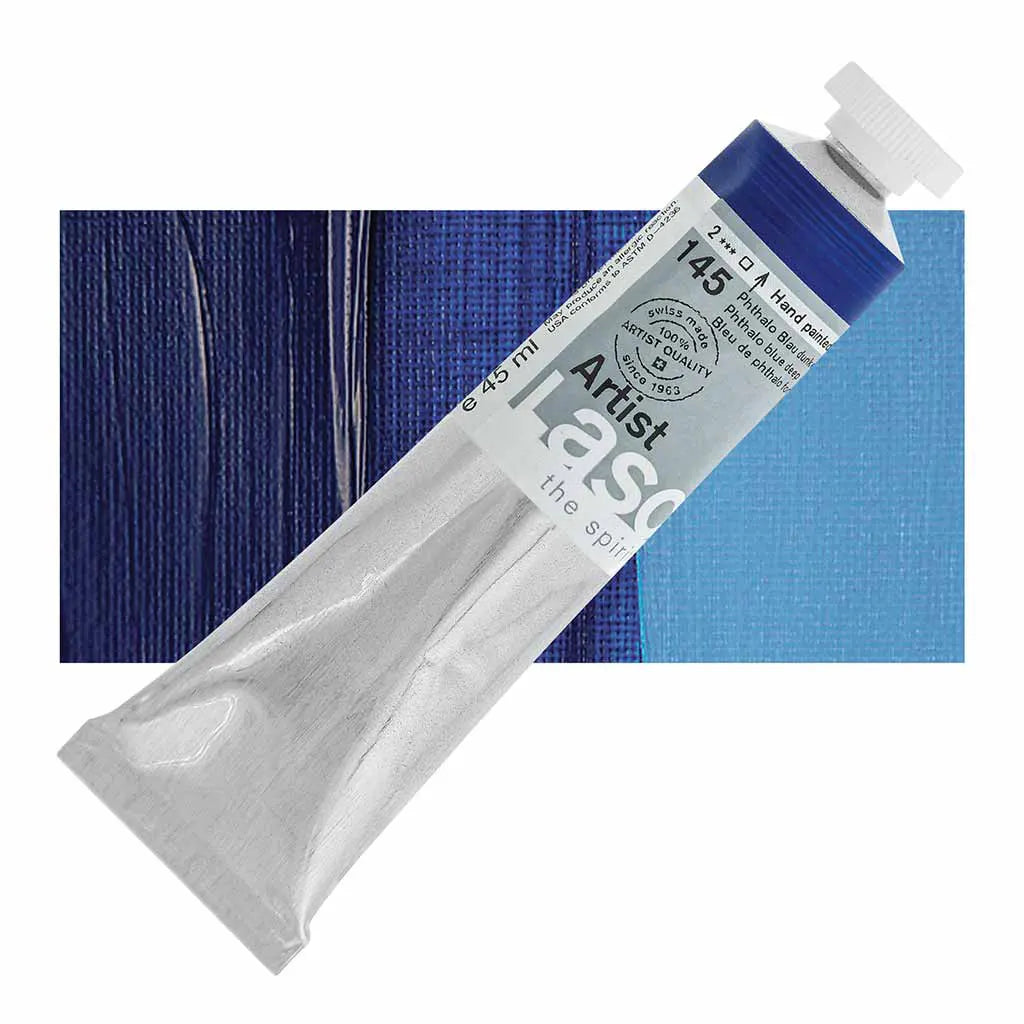 Lascaux Artist Acrylics 45ml Tubes Pthalo Blue Deep S2