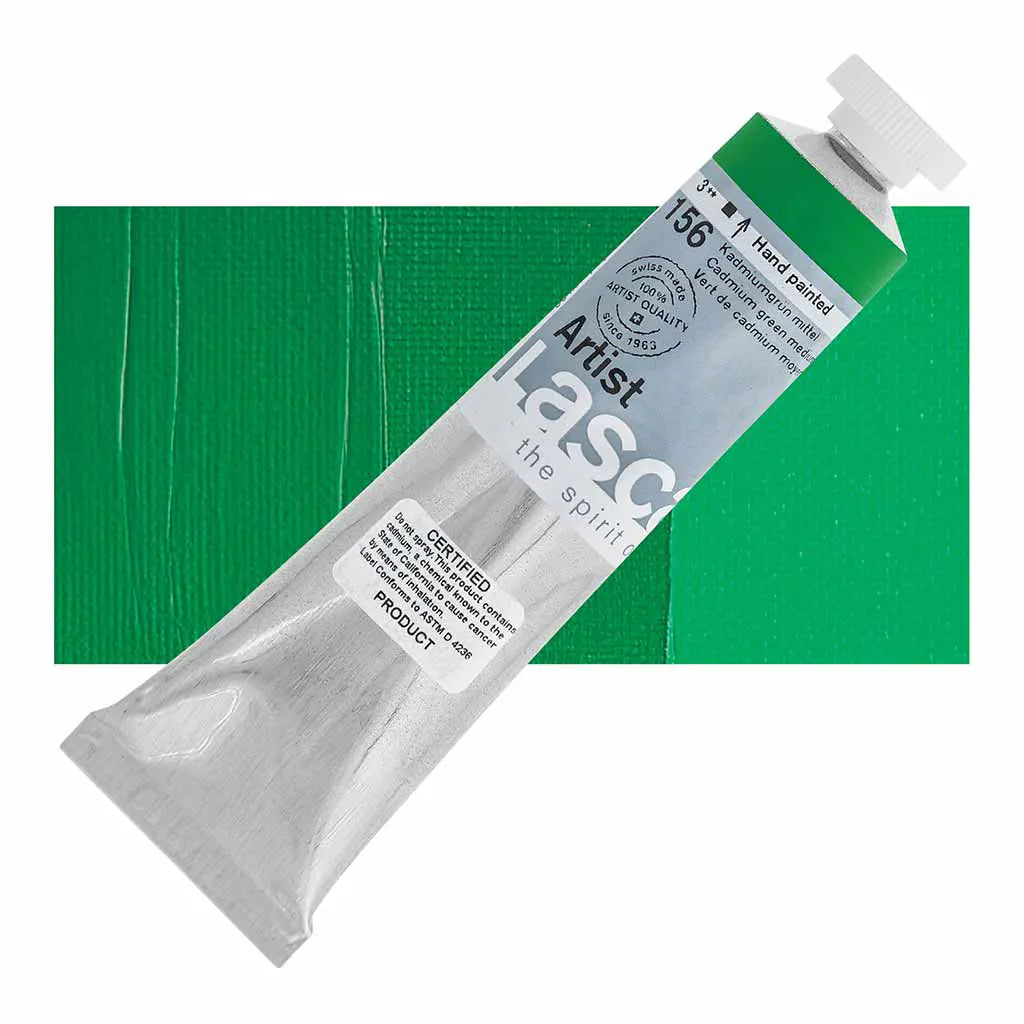 Lascaux Artist Acrylics 45ml Tubes Cadmium Green Medium S3