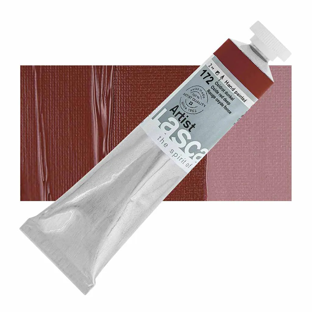 Lascaux Artist Acrylics 45ml Tubes Oxide Red Deep S1