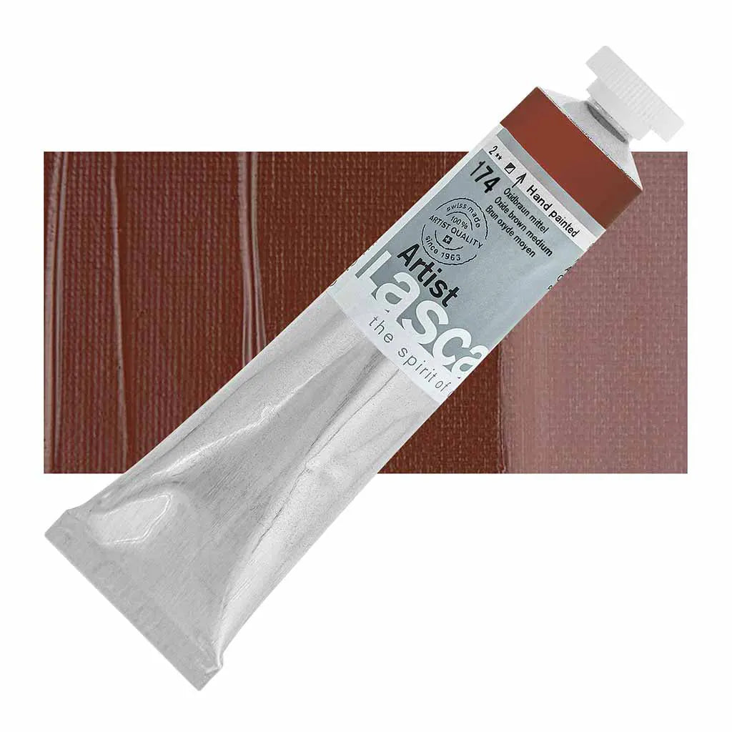 Lascaux Artist Acrylics 45ml Tubes Oxide Brown Medium S2