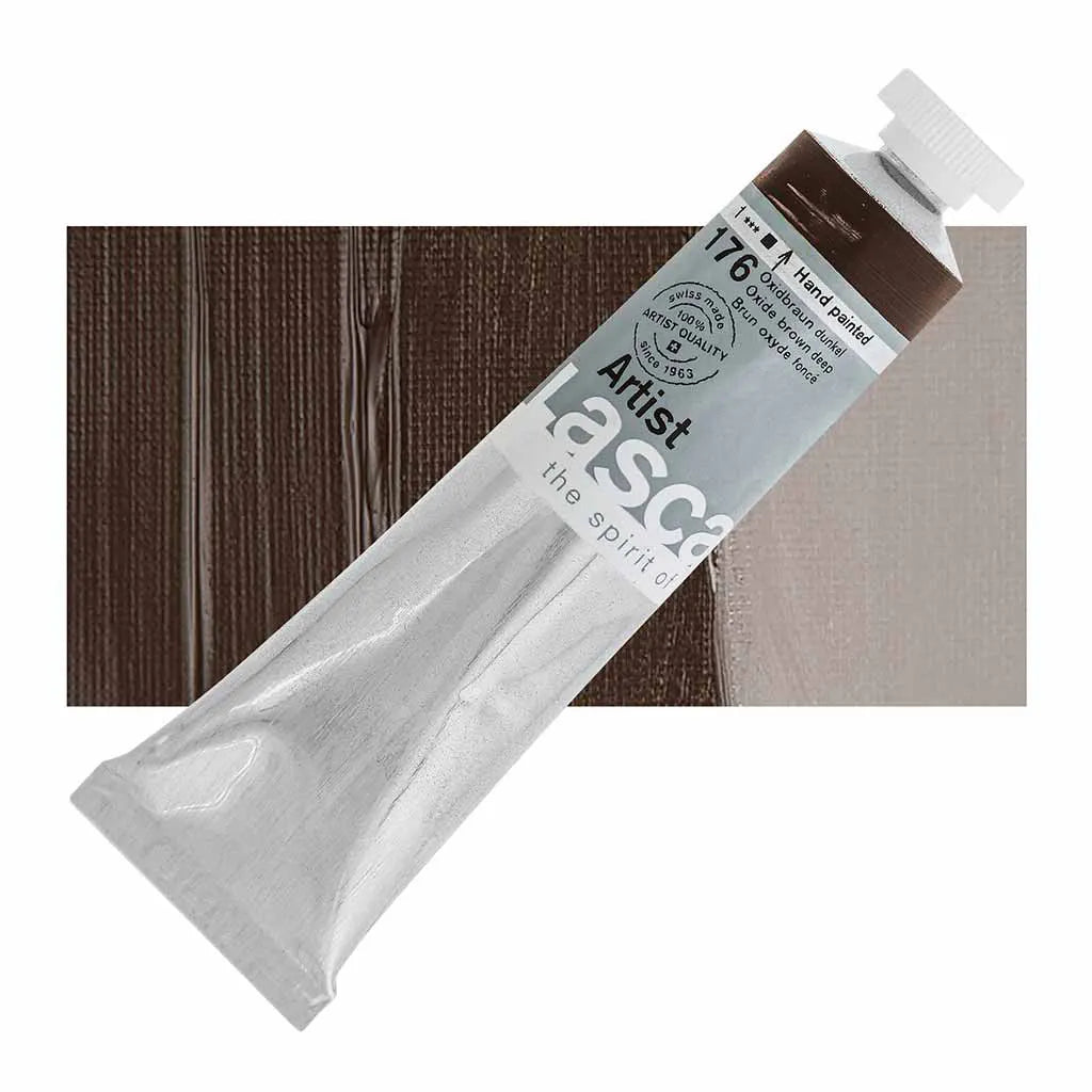 Lascaux Artist Acrylics 45ml Tubes Oxide Brown Dark S1