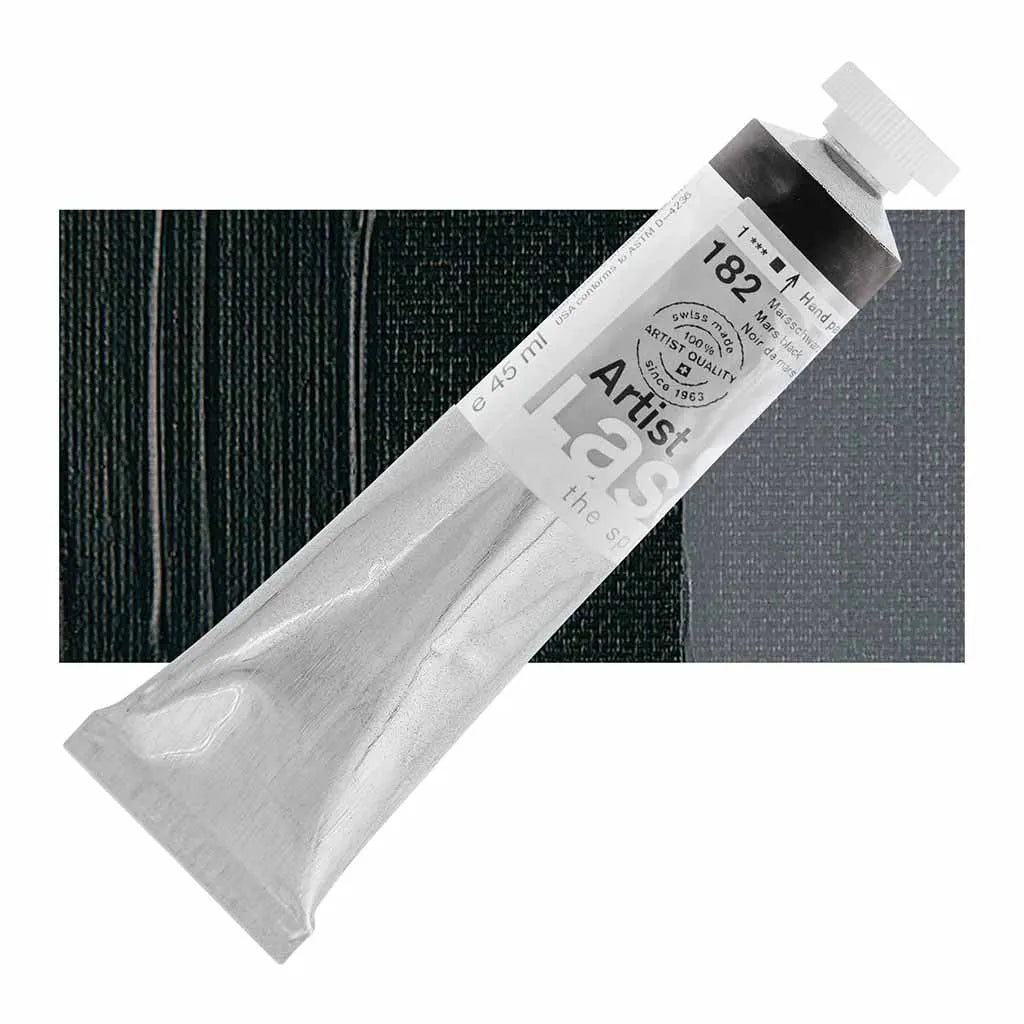Lascaux Artist Acrylics 45ml Tubes Mars Black S1