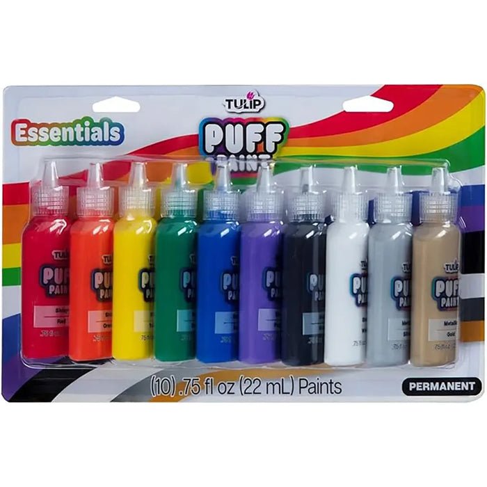 Tulip Dimensional Puff Paint Essentials 0.75oz, 10pc