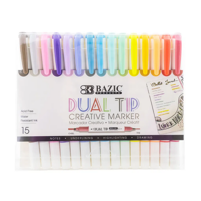 Colors Dual-Tip Creative Markers, 15ct