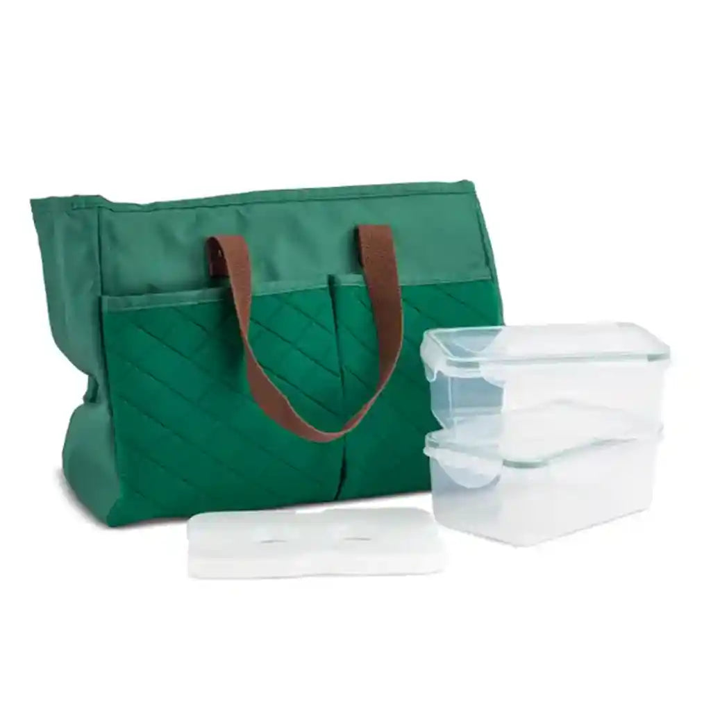4pc Lunch Tote with Quilting