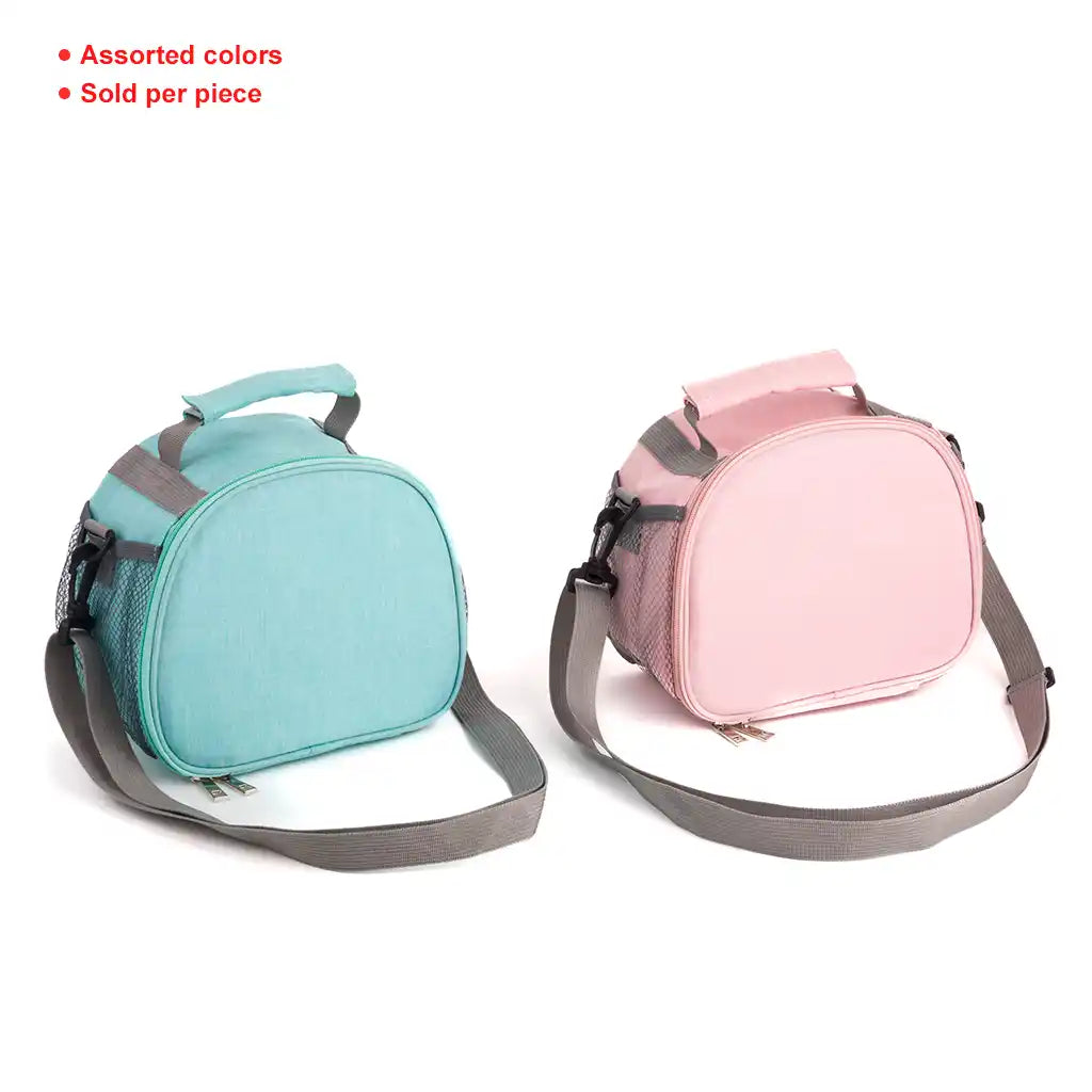 3pc Dome Lunch Set, Pink/Blue