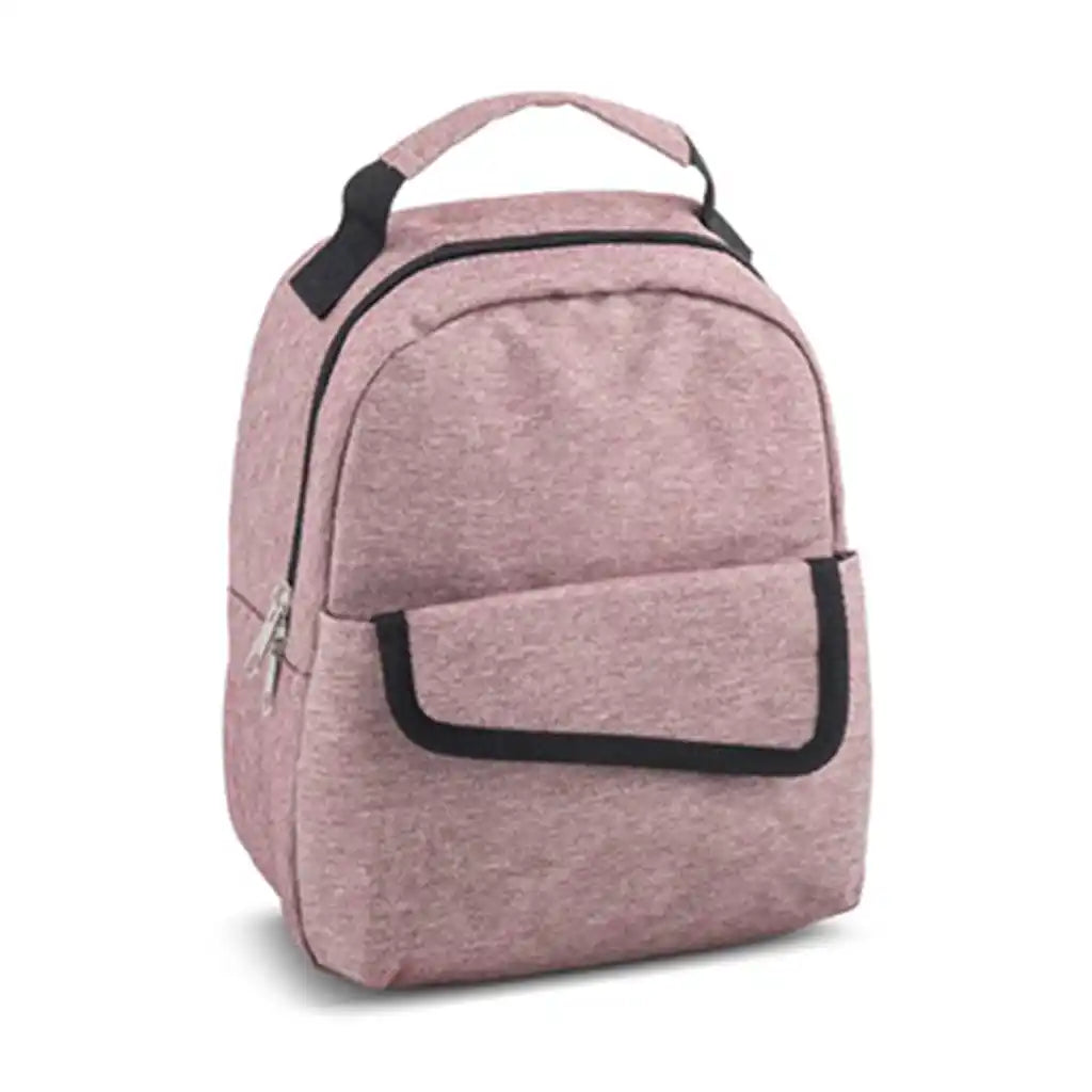 Round Zipper Lunch Tote Heathere