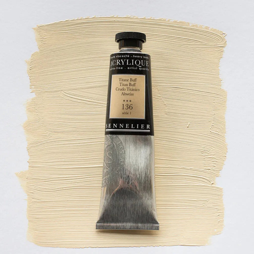Sennelier Extra-Fine Acrylic Tube 60ml S1, Titan Buff