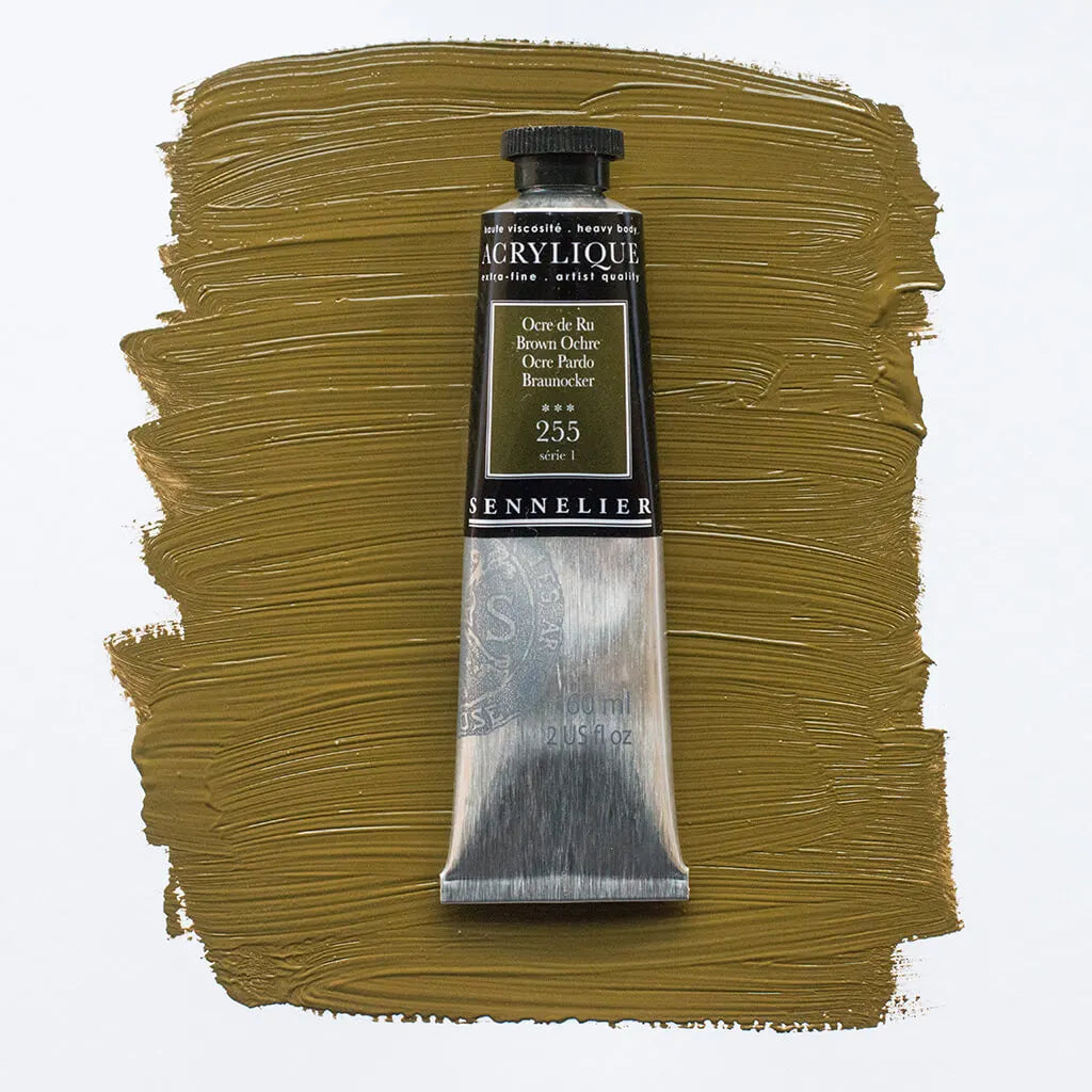 Sennelier Extra-Fine Acrylic Tube 60ml S1, Brown Ochre