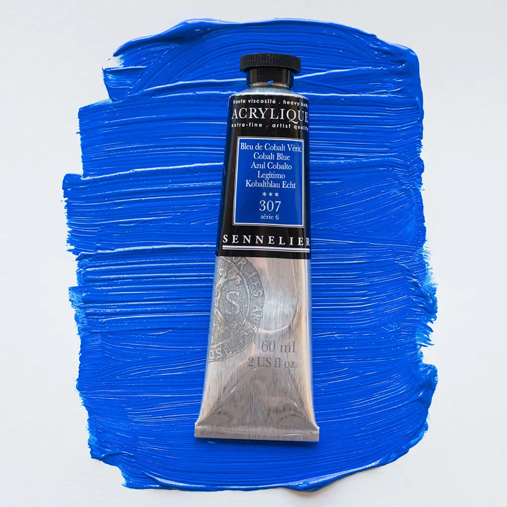 Sennelier Extra-Fine Acrylic Tube 60ml S6, Cobalt Blue