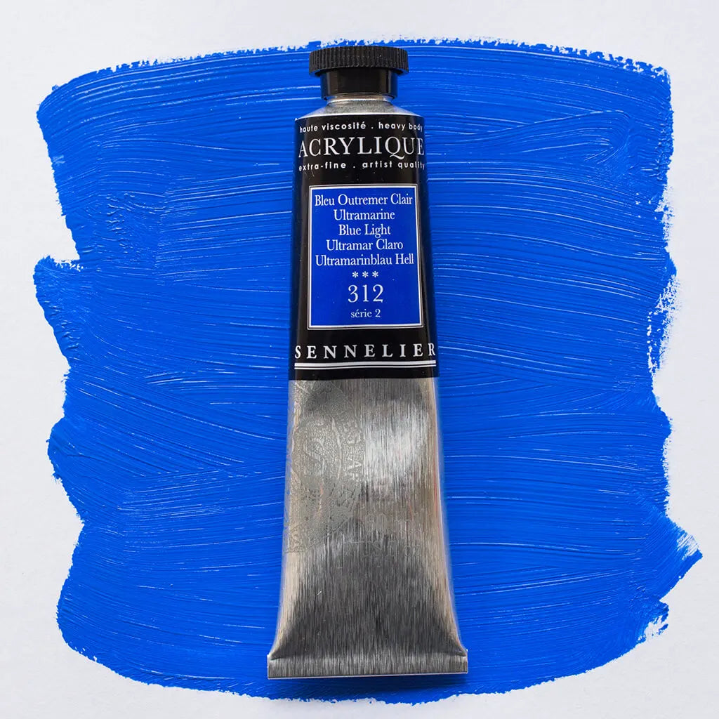 Sennelier Extra-Fine Acrylic Tube 60ml S2, Ultramarine Blue Light