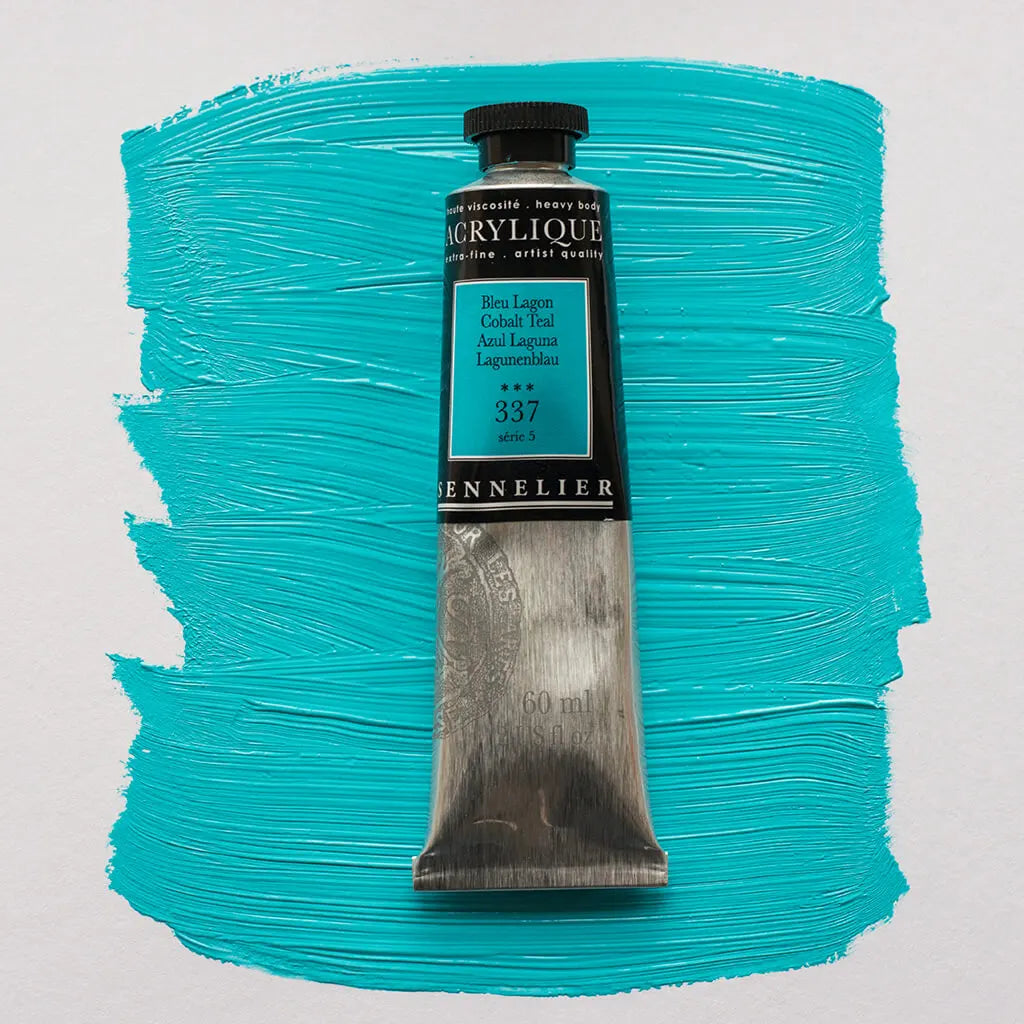 Sennelier Extra-Fine Acrylic Tube 60ml S5, Coballt Teal
