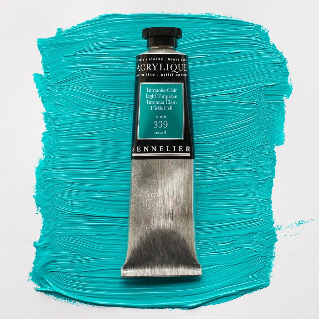 Sennelier Extra-Fine Acrylic Tube 60ml S3, Light Turqoise