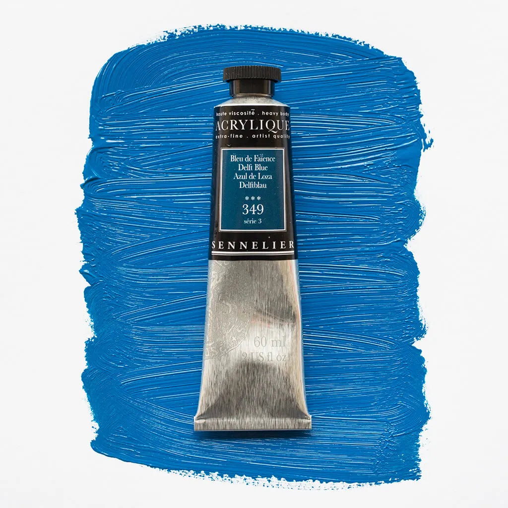 Sennelier Extra-Fine Acrylic Tube 60ml S3, Delft Blue