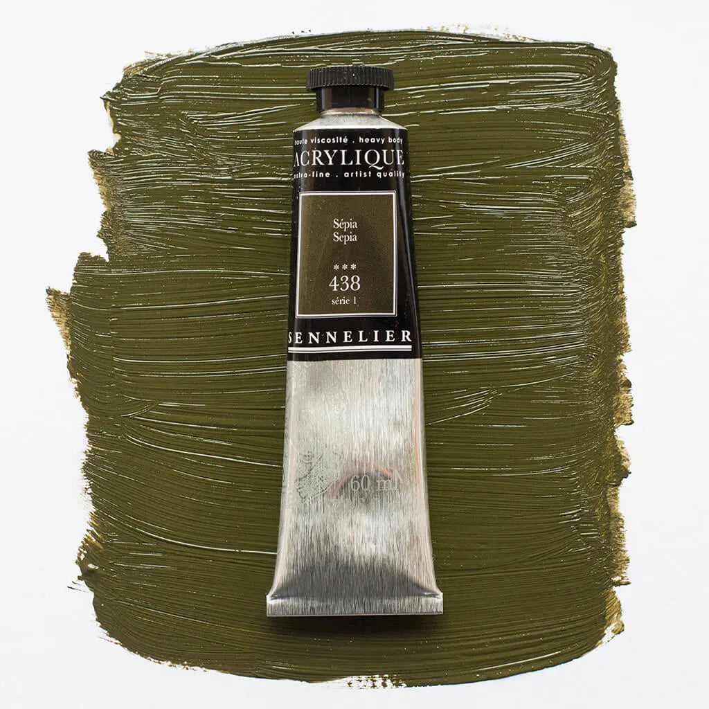 Sennelier Extra-Fine Acrylic Tube 60ml S1, Sepia