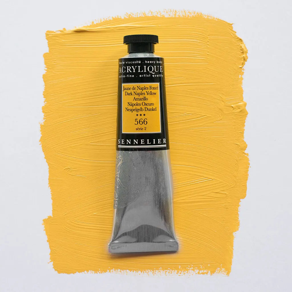 Sennelier Extra-Fine Acrylic Tube 60ml S2, Dark Naples Yellow