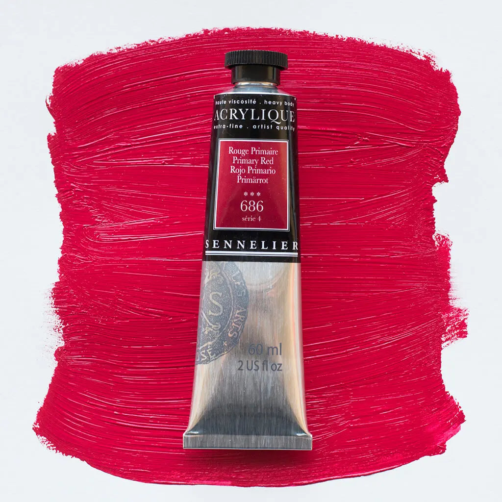 Sennelier Extra-Fine Acrylic Tube 60ml S4, Primary Red