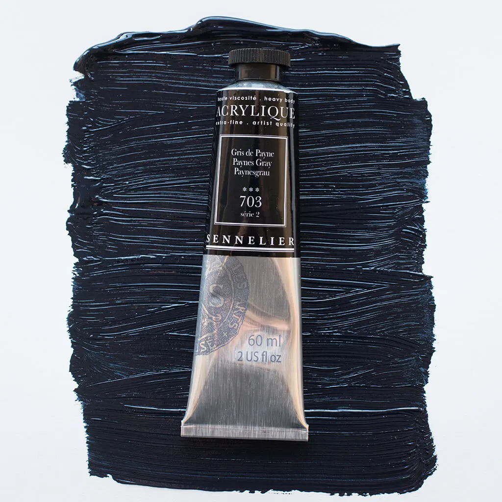 Sennelier Extra-Fine Acrylic Tube 60ml S2, Payne`S Grey