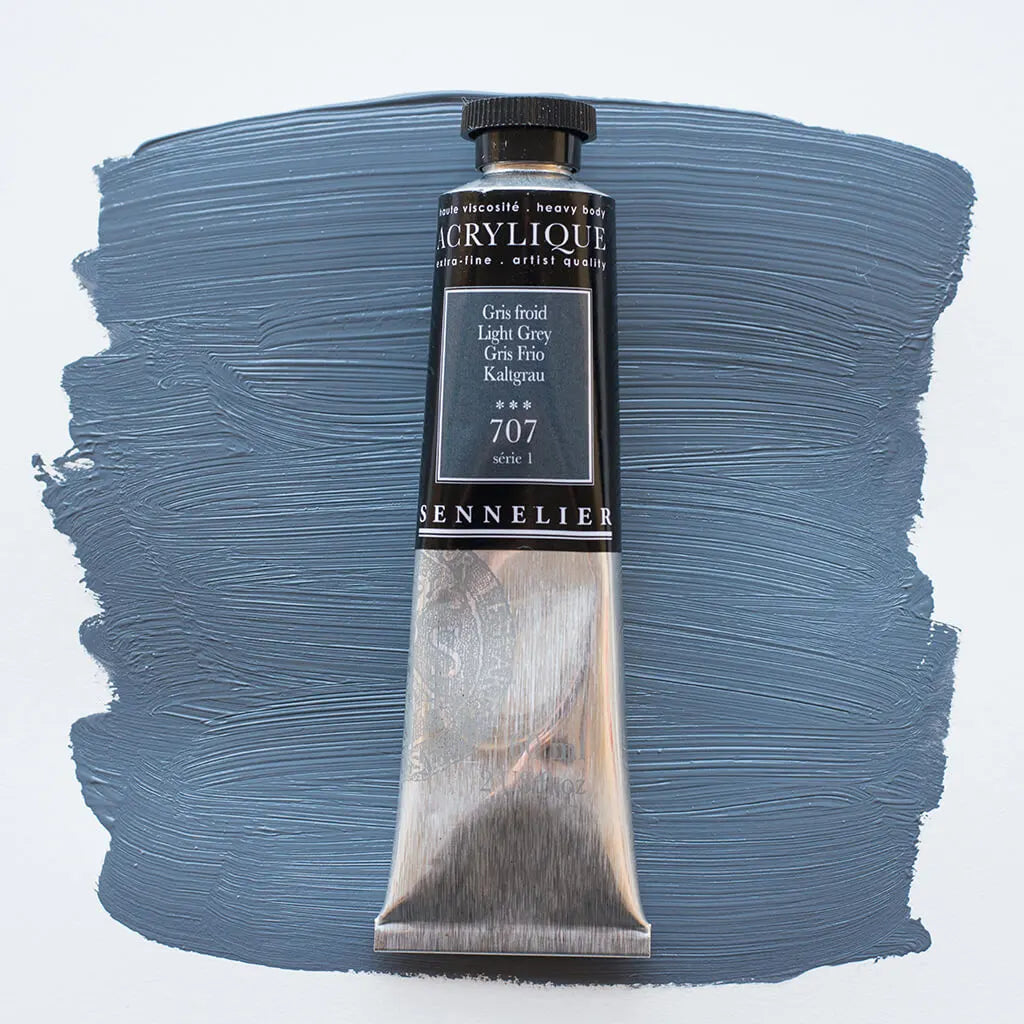 Sennelier Extra-Fine Acrylic Tube 60ml S1, Light Grey