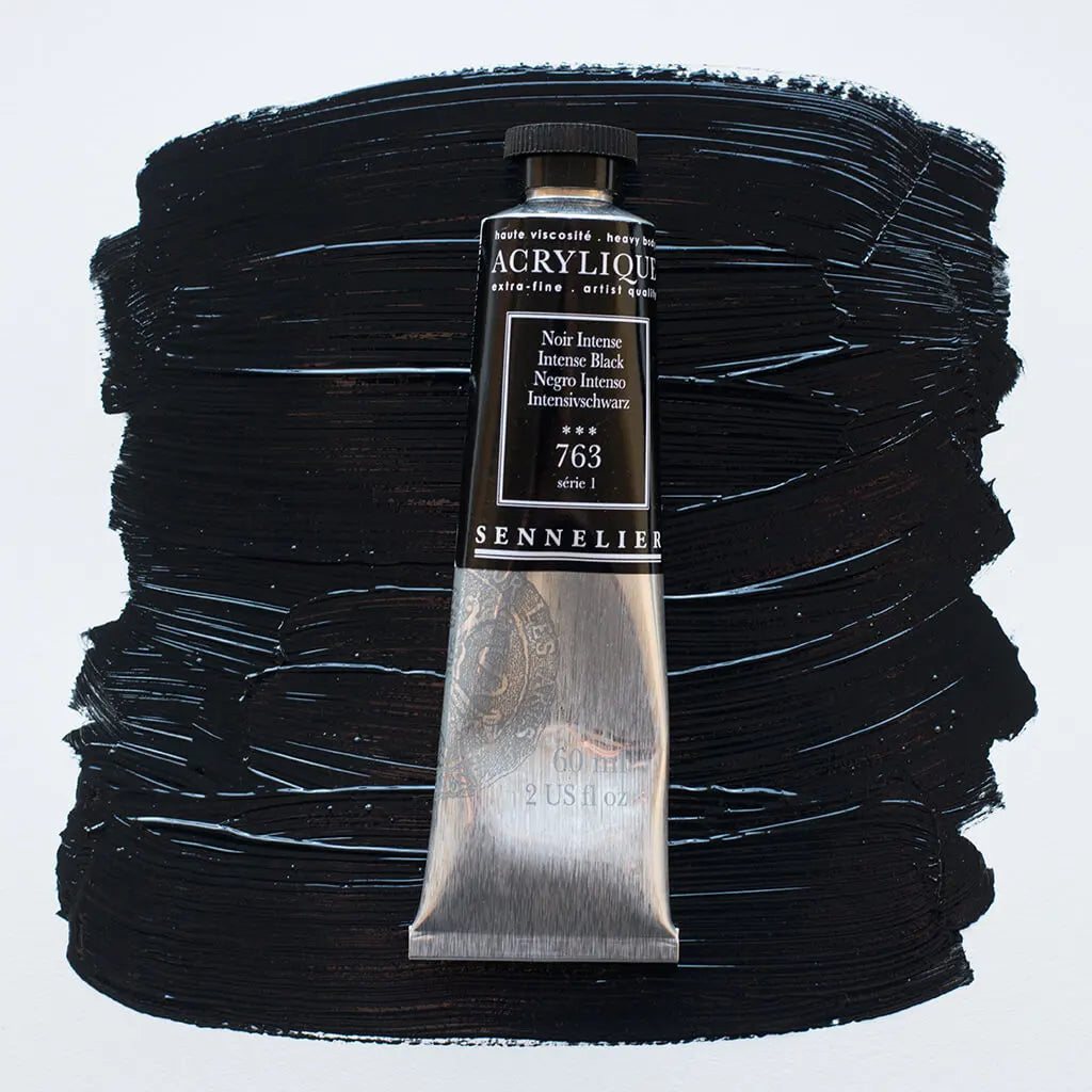 Sennelier Extra-Fine Acrylic Tube 60ml S1, Intense Black