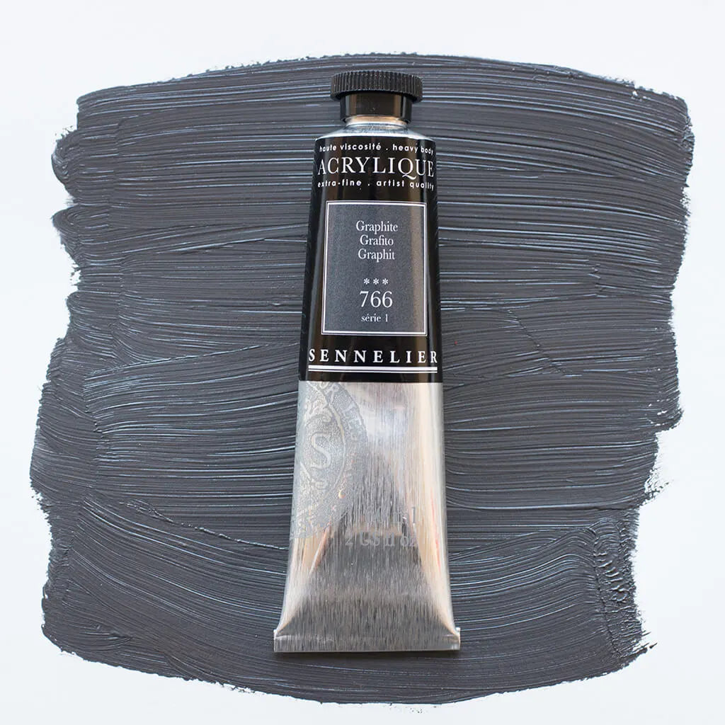 Sennelier Extra-Fine Acrylic Tube 60ml S1, Graphite