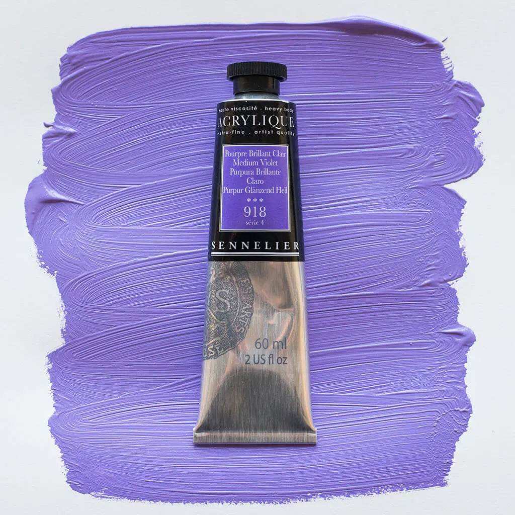 Sennelier Extra-Fine Acrylic Tube 60ml S4, Medium Violet