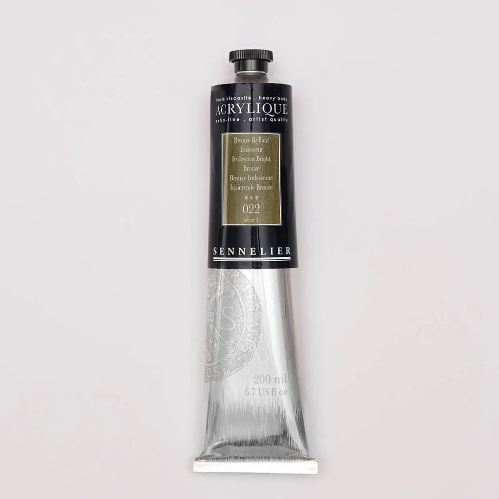 Sennelier Extra-Fine Acrylic Tube 200ml S4, Iridescent Bright Bronze