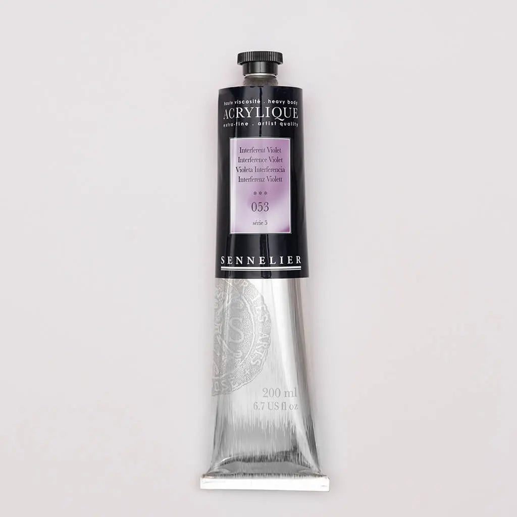 Sennelier Extra-Fine Acrylic Tube 200ml S5, Interference Violet
