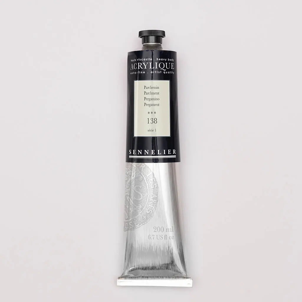 Sennelier Extra-Fine Acrylic Tube 200ml S1, Parchment