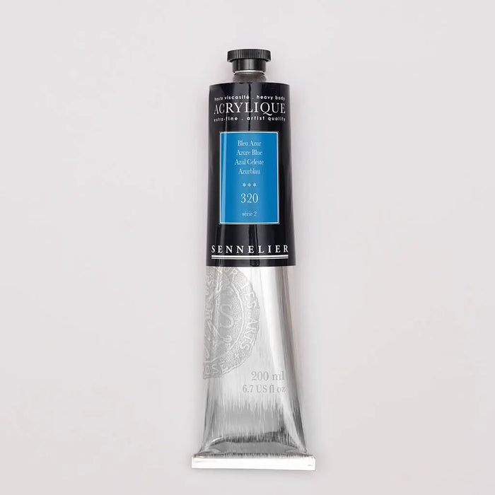 Sennelier Extra-Fine Acrylic Tube 200ml S2, Azure Blue
