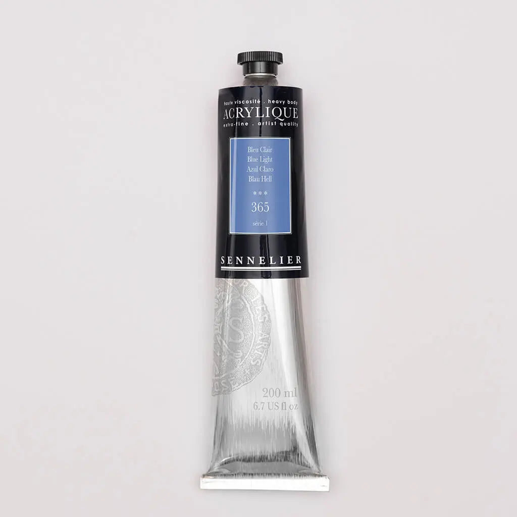 Sennelier Extra-Fine Acrylic Tube 200ml S1, Blue Light