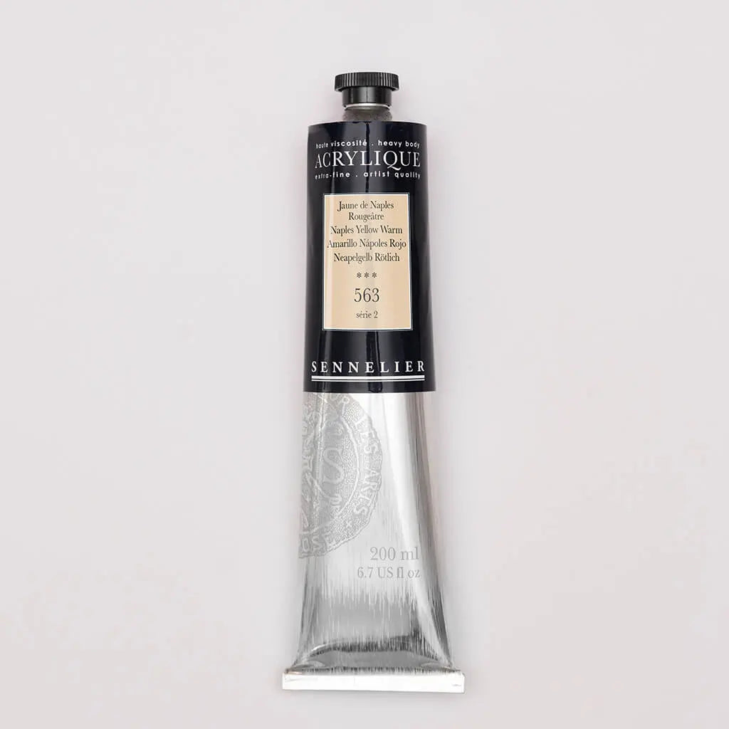 Sennelier Extra-Fine Acrylic Tube 200ml S2, Naples Yellow Warm