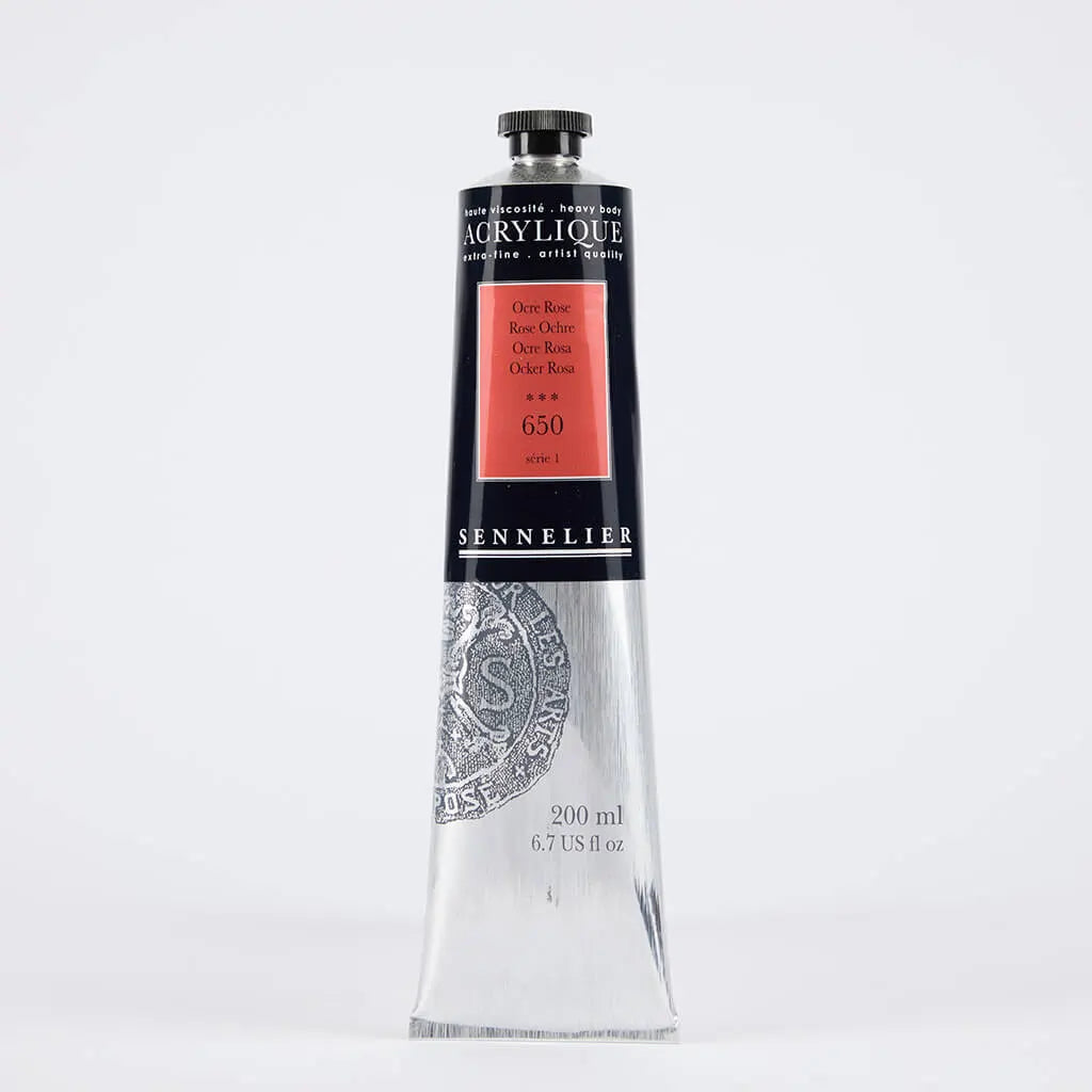 Sennelier Extra-Fine Acrylic Tube 200ml S1, Rose Ochre
