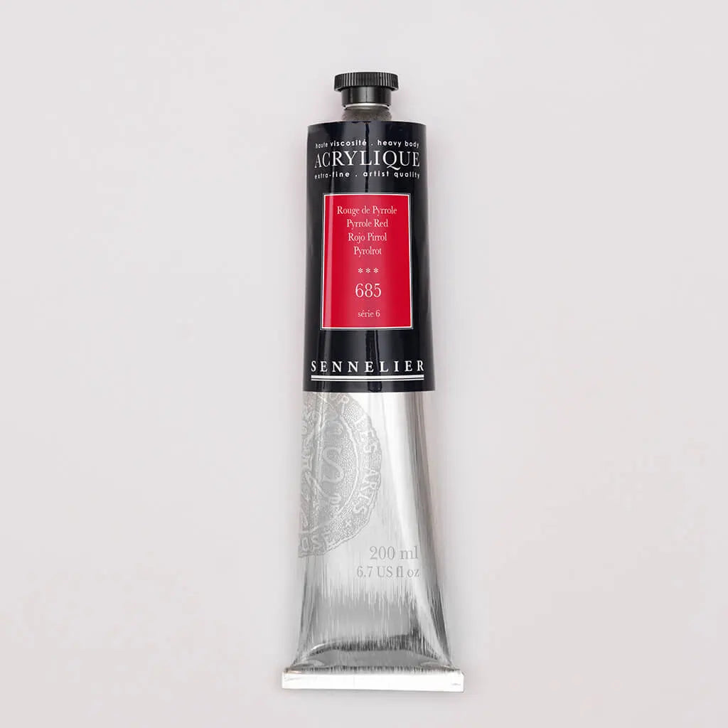 Sennelier Extra-Fine Acrylic Tube 200ml S6 - Pyrrole Red