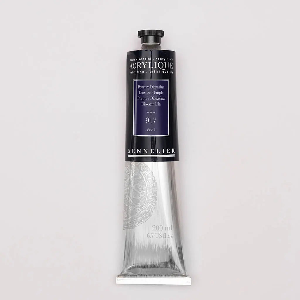 Sennelier Extra-Fine Acrylic Tube 200ml S4, Dioxazine Purple