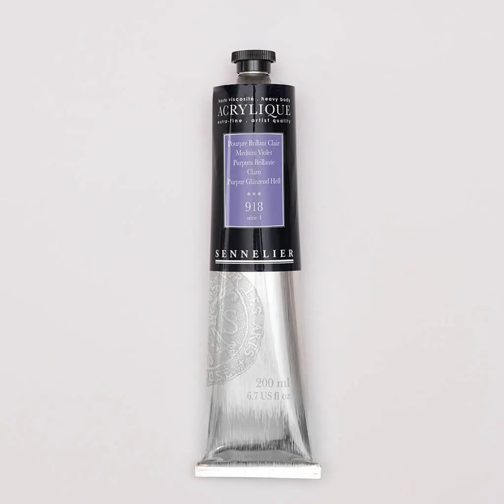 Sennelier Extra-Fine Acrylic Tube 200ml S4, Medium Violet