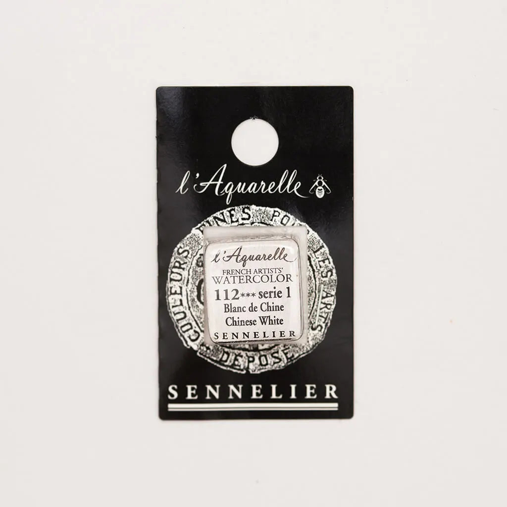Sennelier Artist Watercolor Half Pans S1, Chinese White